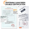 Vibrant Glamour Whitening Sunscreen Cream SPF50+ UVA/UVB Skin Protect 50g.