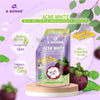 A Bonne Acne White Silky Salt Scrub Mangosteen & Centella, Whitening Arbutin Treat Acne Reduce Redness Melanin (350 g)