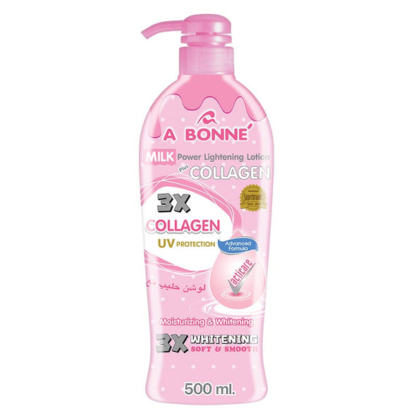 A Bonne Milk Power Lightening Body Lotion Plus Collagen Moisturizing Whitening Soft Firm And Smooth Skin 500ml