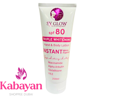 SY Glow Whiter & Glowing Skin SPF 80 Body Lotion (200ml)