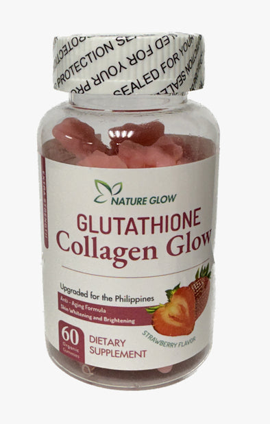 Nature Glow Glutathione Collagen Glow Gummies ( Strawberry & Cranberry )