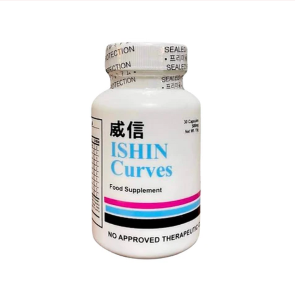 Ishin Curves Bust Enhancement Food Supplement 30 Caps/500mg