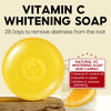 Vibrant Glamour Vitamin C Whitening Soap Face Cleanser VC Deep Cleaning Facial Wash Brightening 100g.